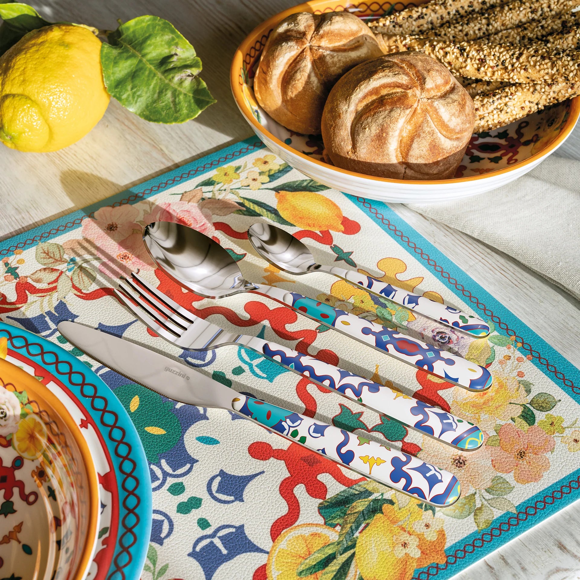 Guzzini Set de table - Flower & Lemon