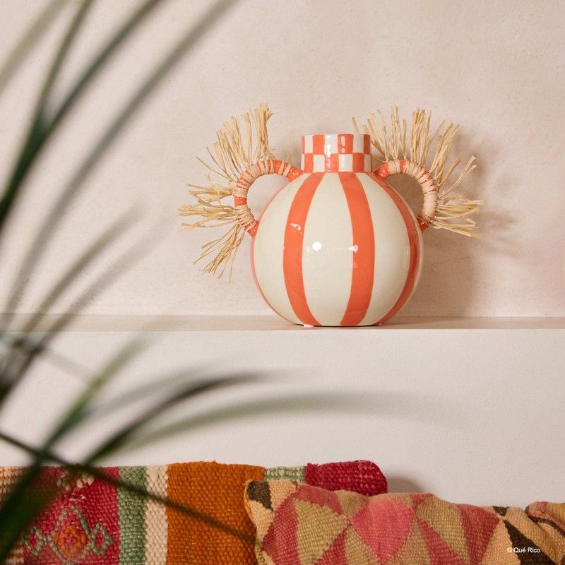 Vase Fernanda h. 17.5 cm - squares & stripes