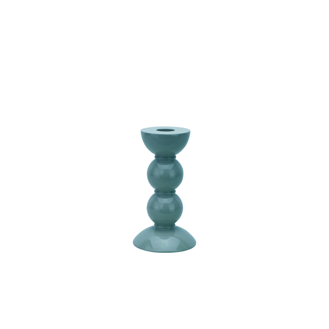 Bougeoir Bobbin H.14cm - Chambray