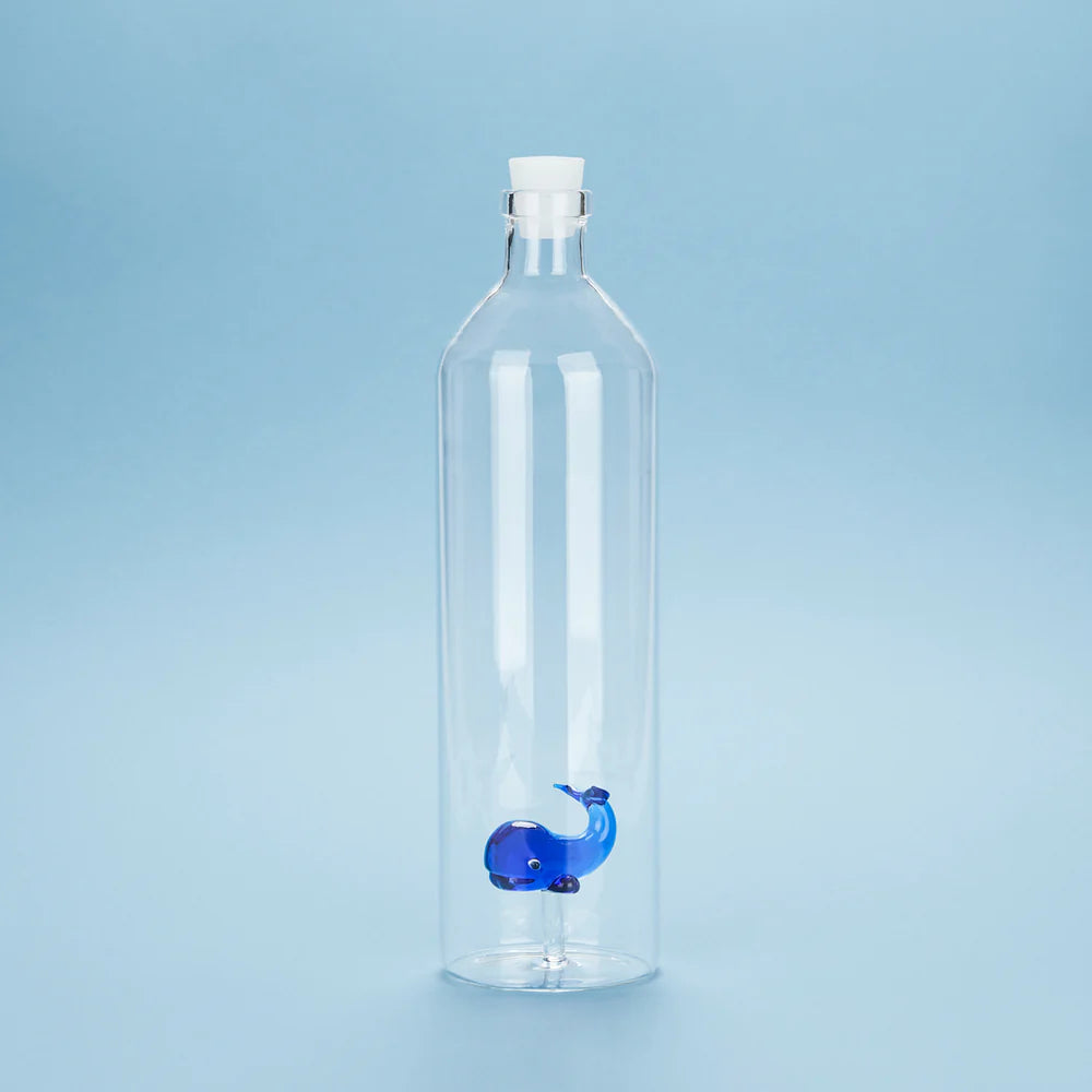 Bouteille - Baleine bleu