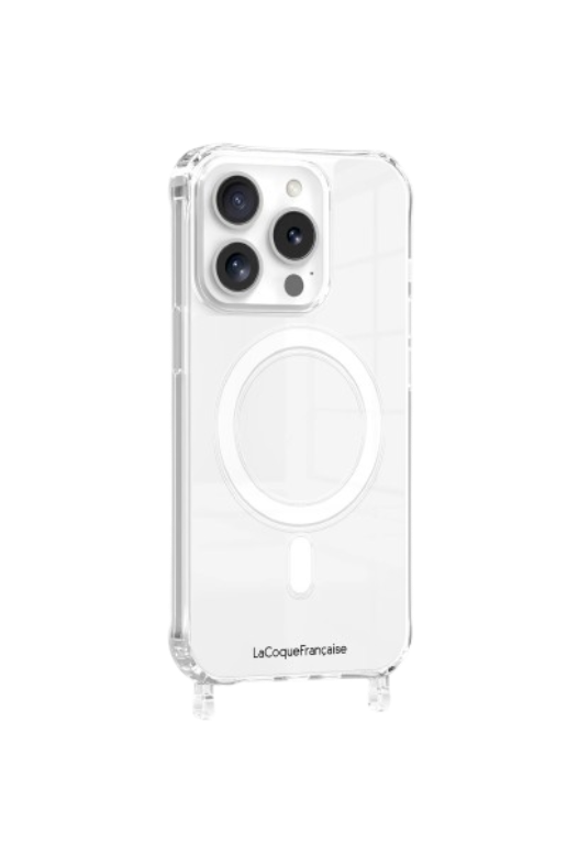 Coque anneaux transparente iPhone Magsafe