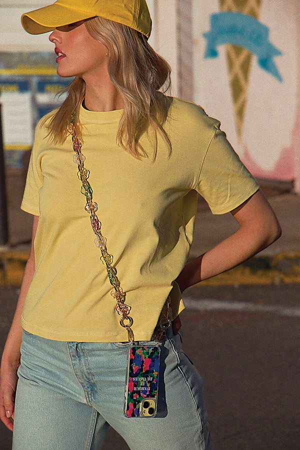 Chaîne de téléphone Cassy - pastelle
