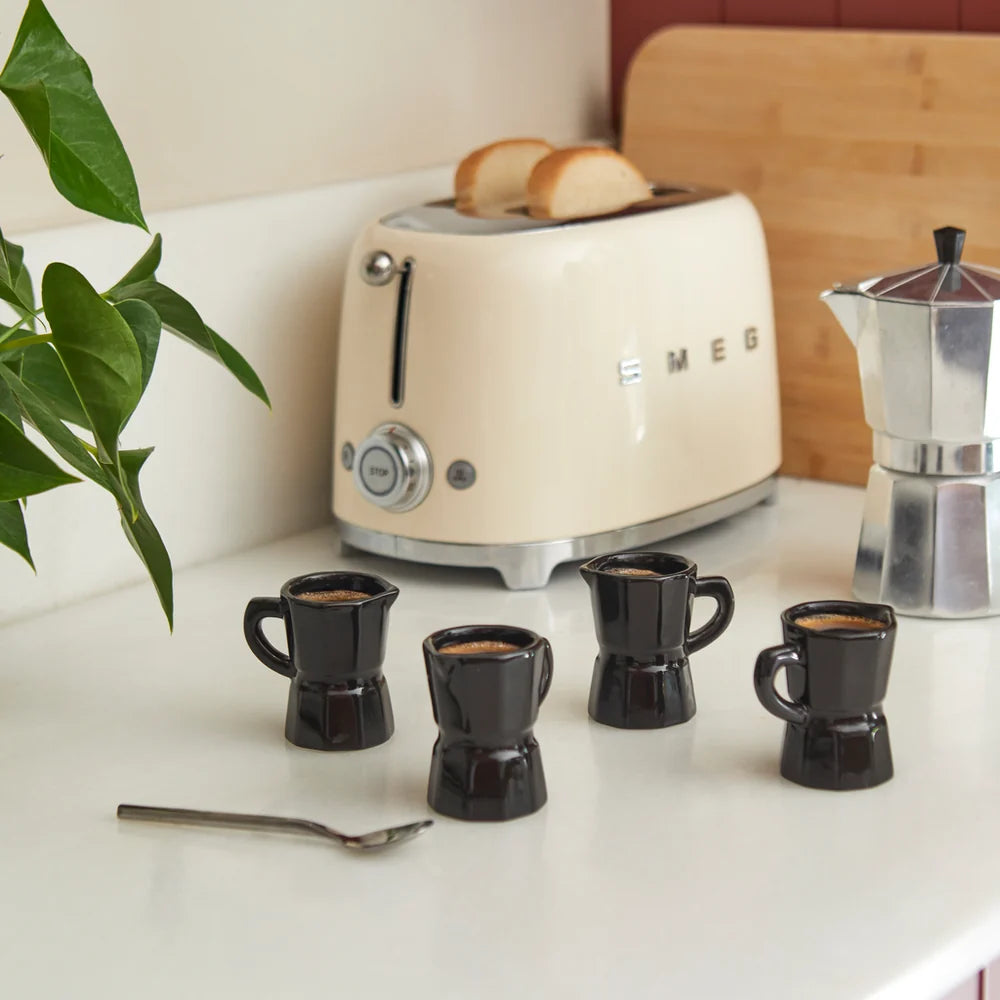 Set 4 tasses Espresso Moka