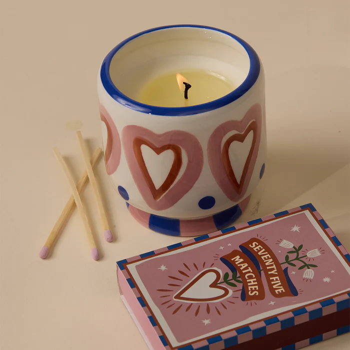 Boite allumettes Adopo - pink hearts