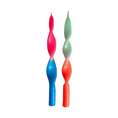 Set de 2 bougies torsadées Miami - océan