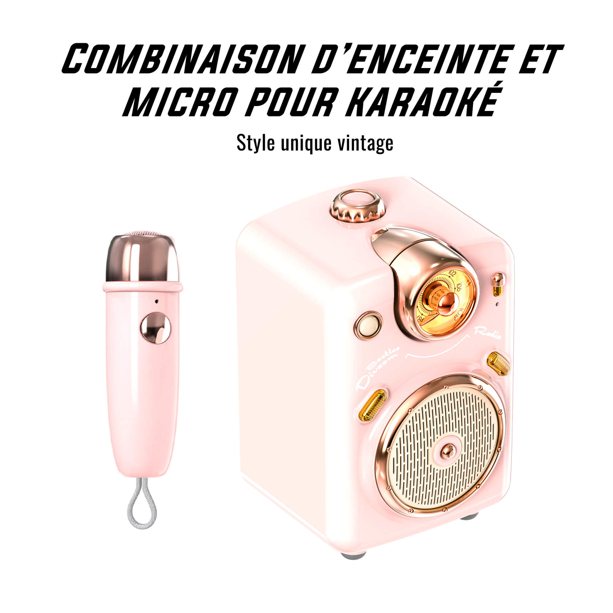 Enceinte + Micro Bluetooth - Fairy-Ok