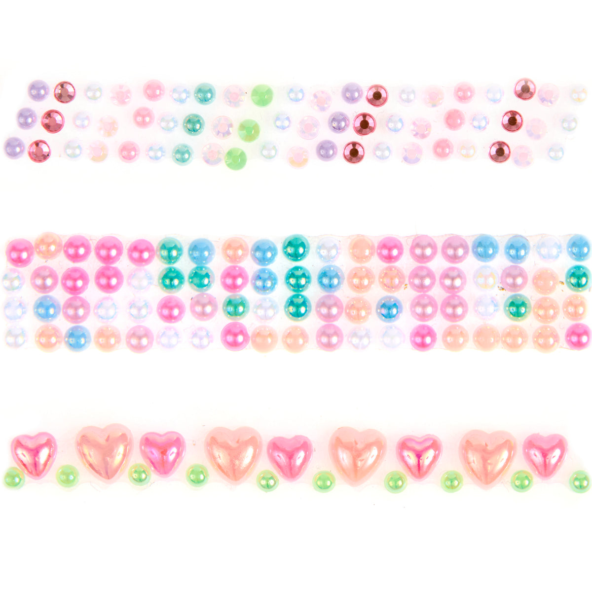 Rouleau autocollants perles