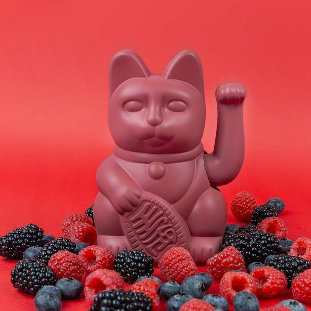 Mini Lucky Cat - Berry red