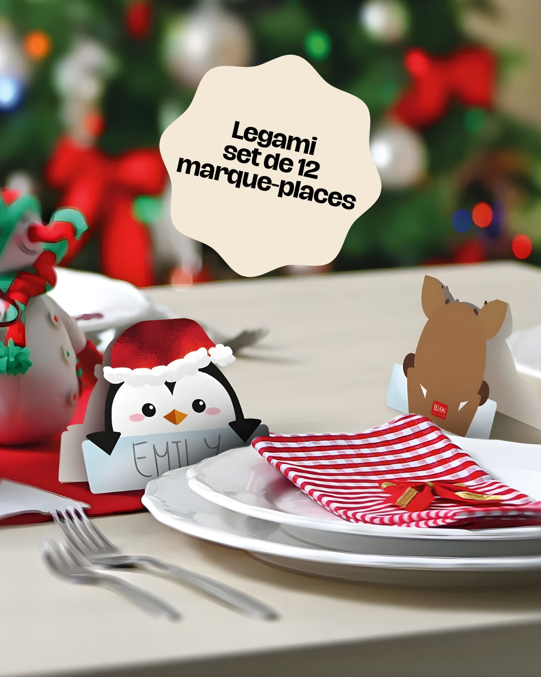 Legami set de 12 marque-places Noël