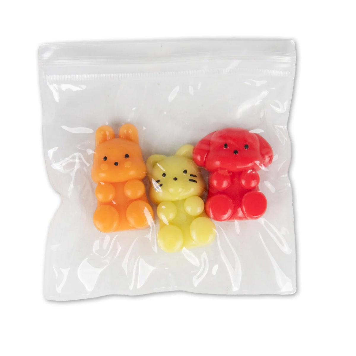 Set 3 mini anti-stress - animaux mystère