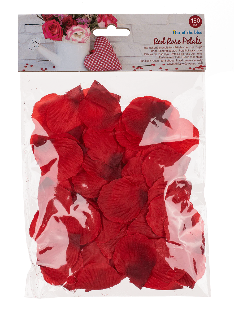 Pétales de roses rouge