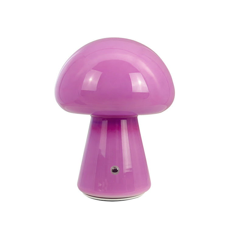 Lampe Champignon sans fil H.21 cm - purple