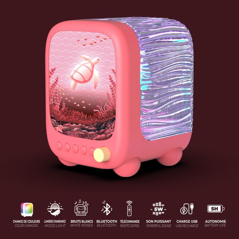Veilleuse et enceinte Wavy Light