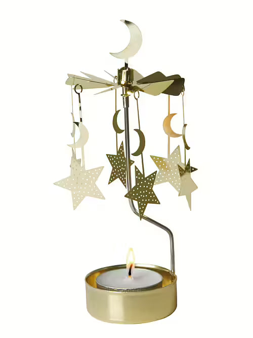Carrousel bougie Noël - moon & stars