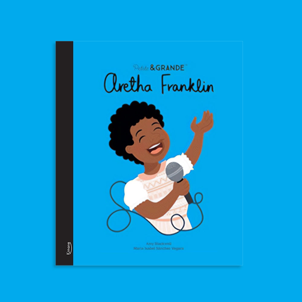 Livre de la Collection Petite & Grande de Kimane. Découvrez Aretha Franklin dans cette superbe biographie illustrée pour enfants.