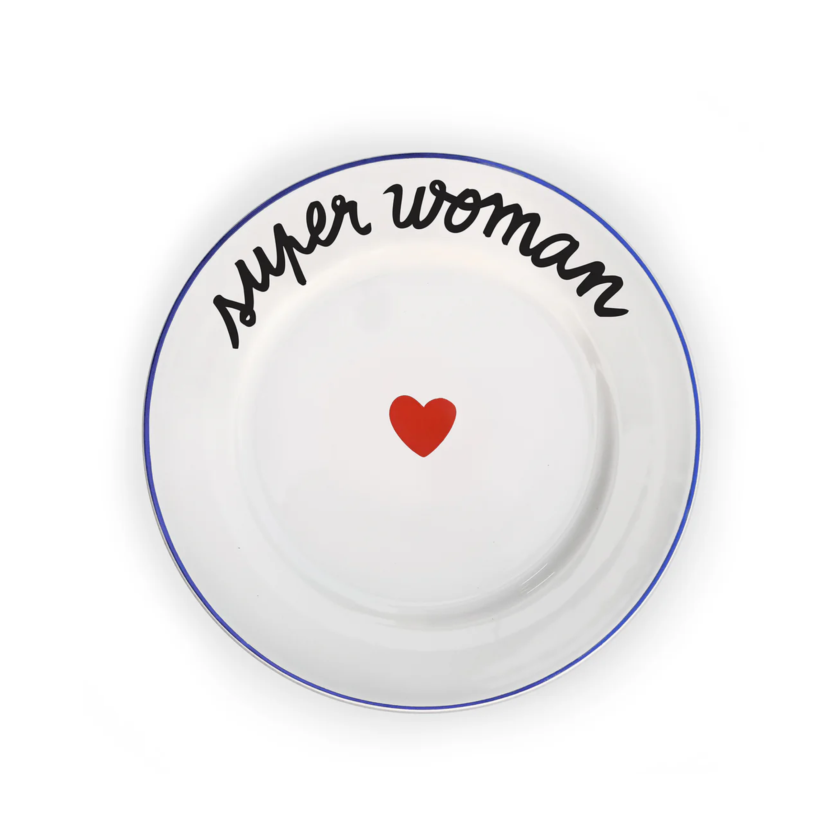 Assiette famille - Super woman