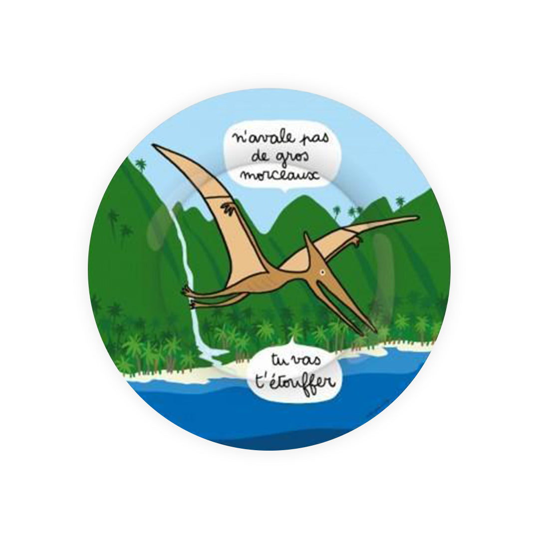 Petit Jour Assiette à dessert - Les Dinosaures