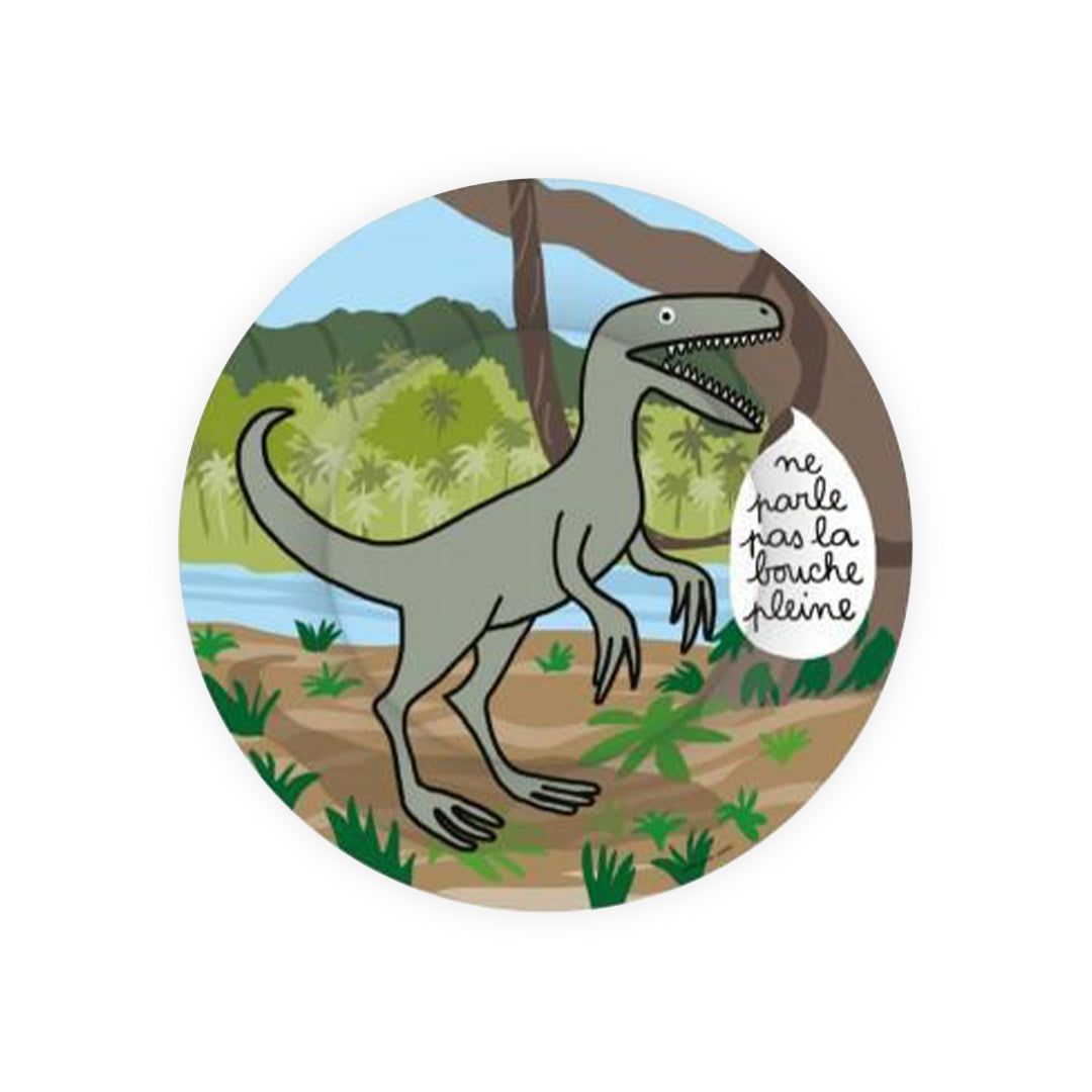 Petit Jour Assiette à dessert - Les Dinosaures