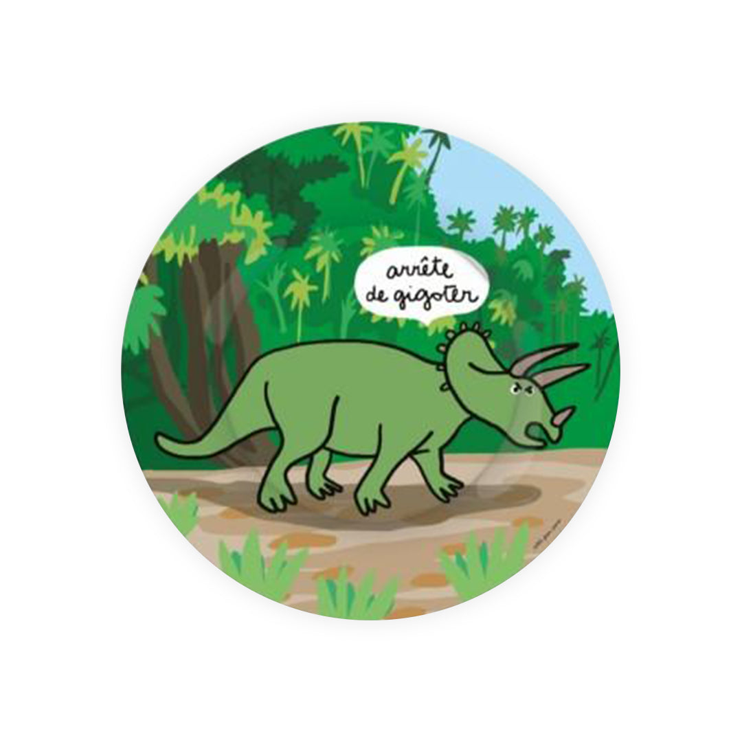Petit Jour Assiette à dessert - Les Dinosaures
