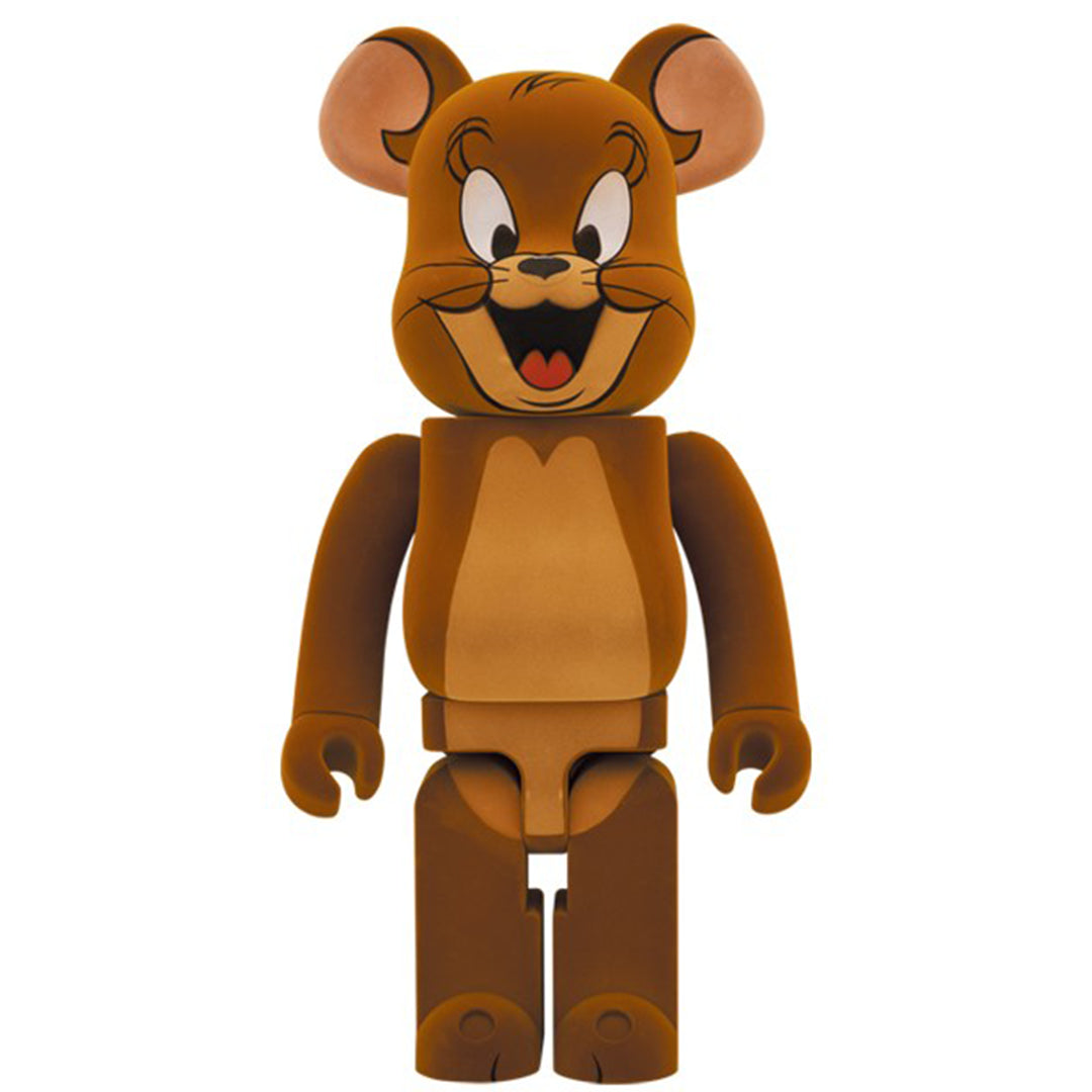 BEARBRICK 1000% JERRY FLOQUÉ - H 70 cm (TOM & JERRY)