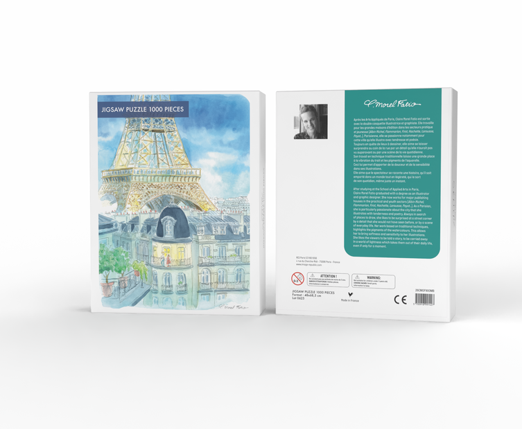 Puzzle 1000 pcs Claire Morel Fatio - A l’ombre de la Tour Eiffel