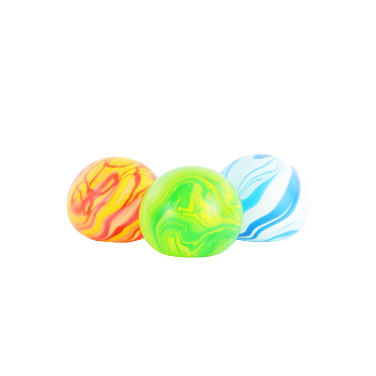 Balle anti-stress effet marbre - glow in the dark