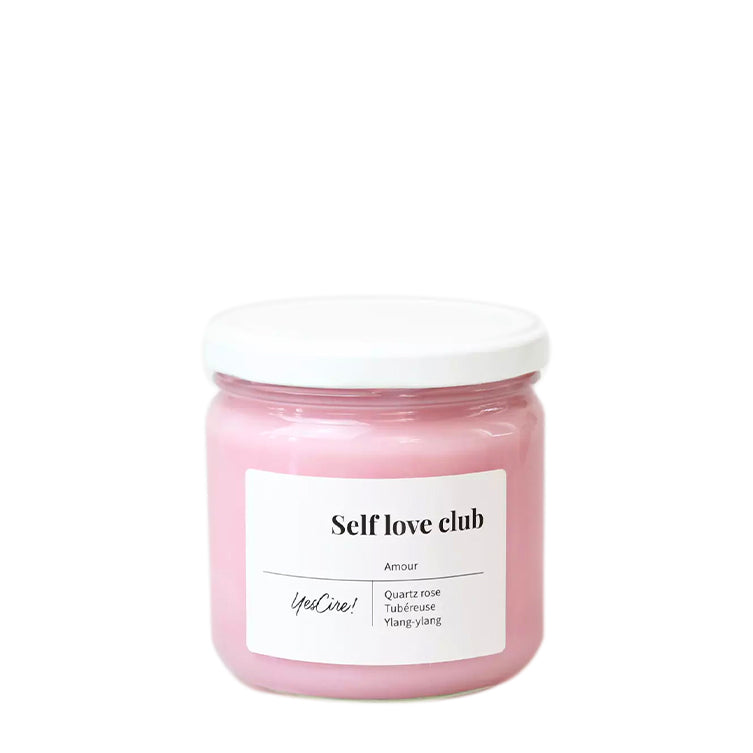 Bougie parfumée "Self love club" quartz rose
