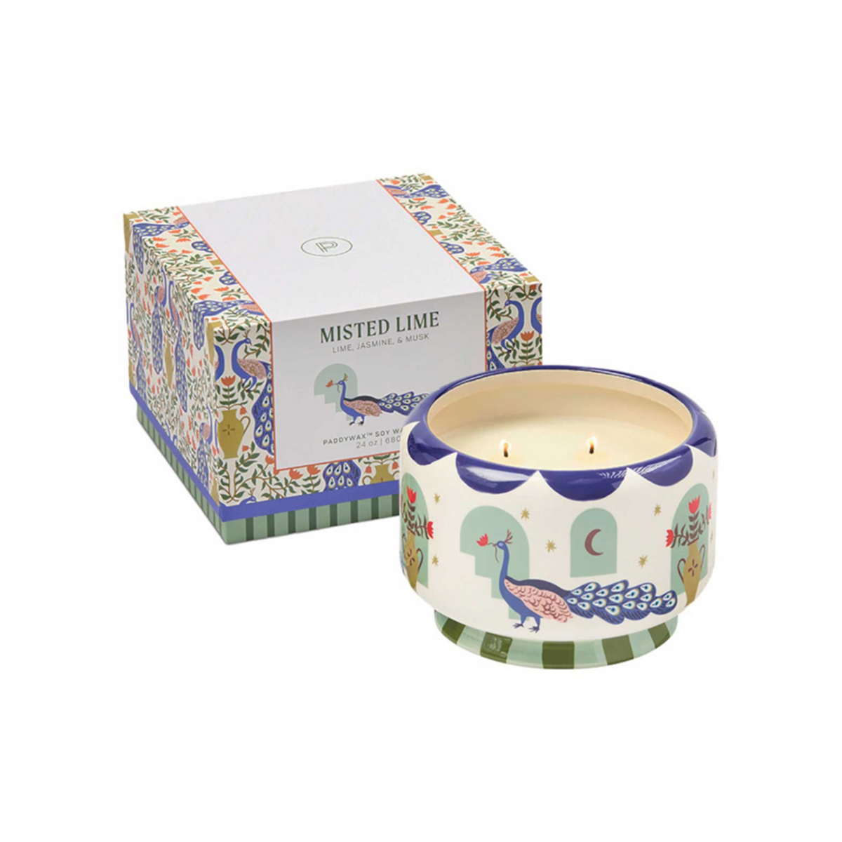 Bougie parfumée Adopo Peacock XL - Citron vert