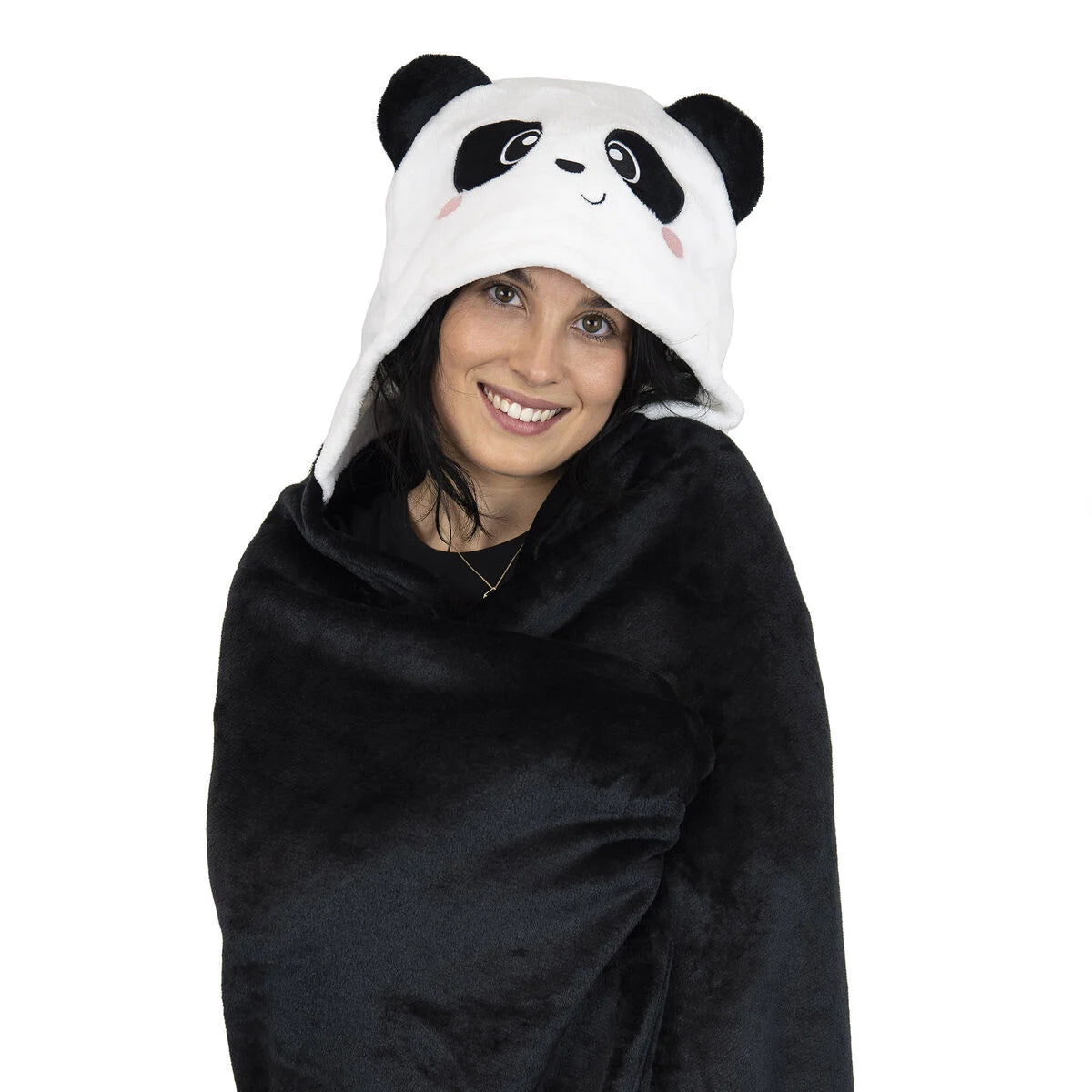 Legami Couverture avec capuche - Panda
