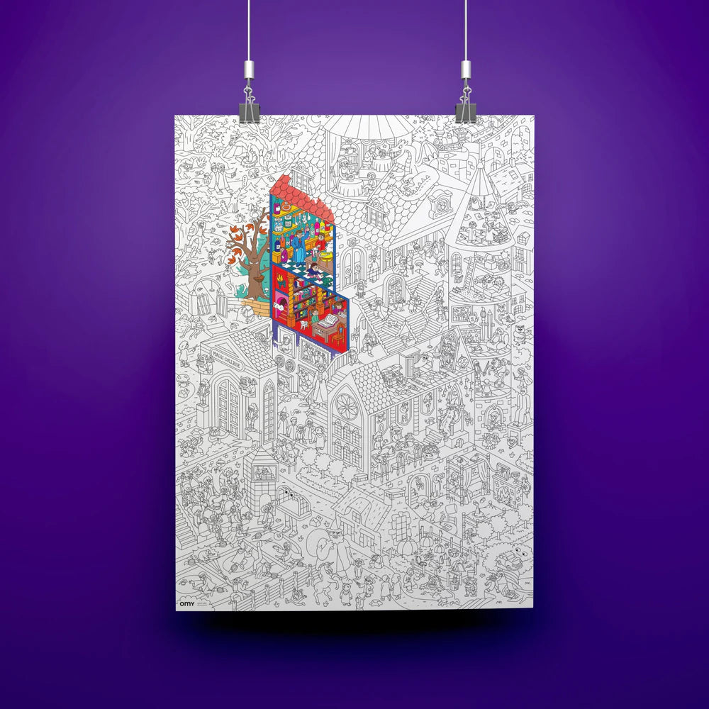 OMY Coloriage géant à colorier - Poster Magic collège