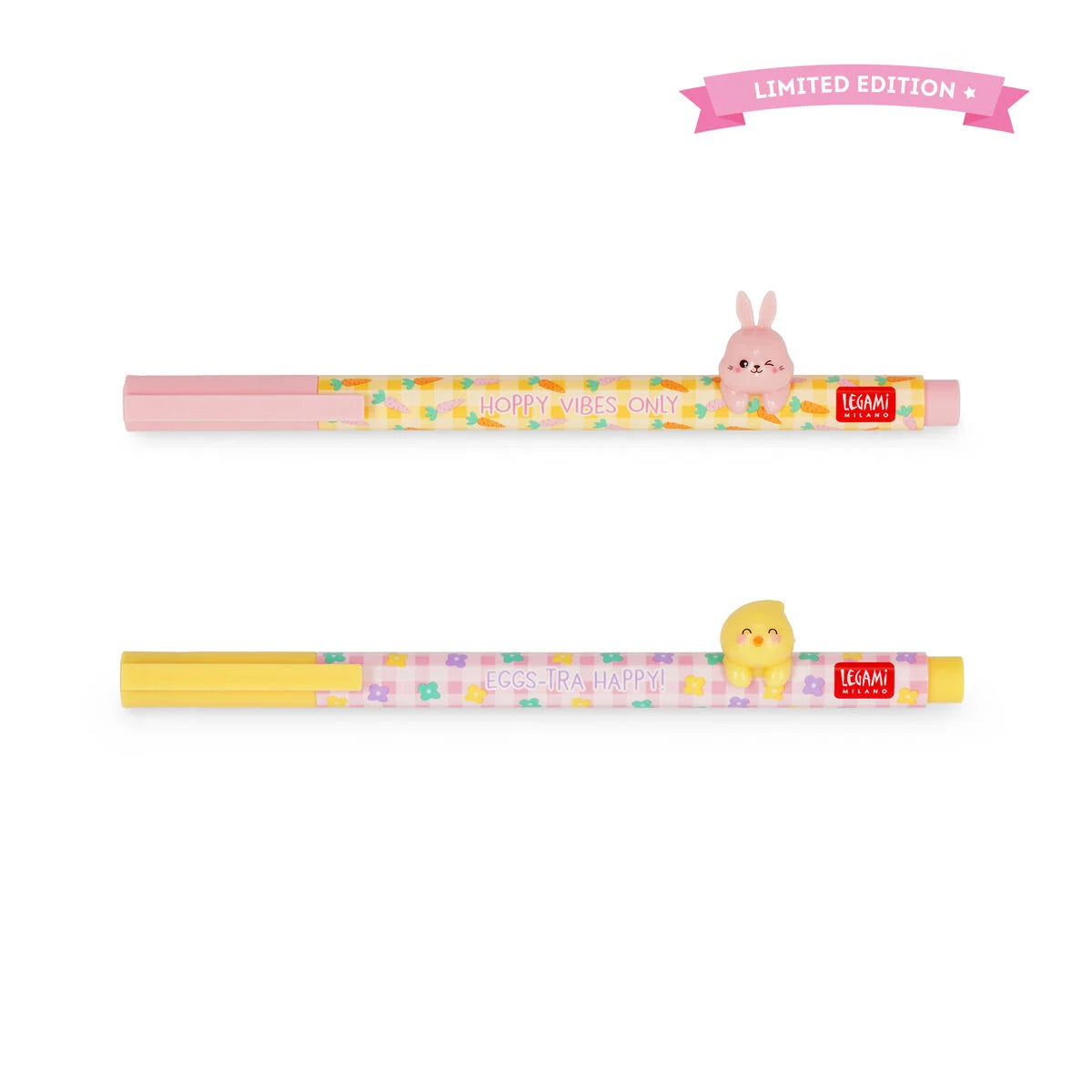 Legami Set de 2 stylos à encre gel - Hoppy Easter