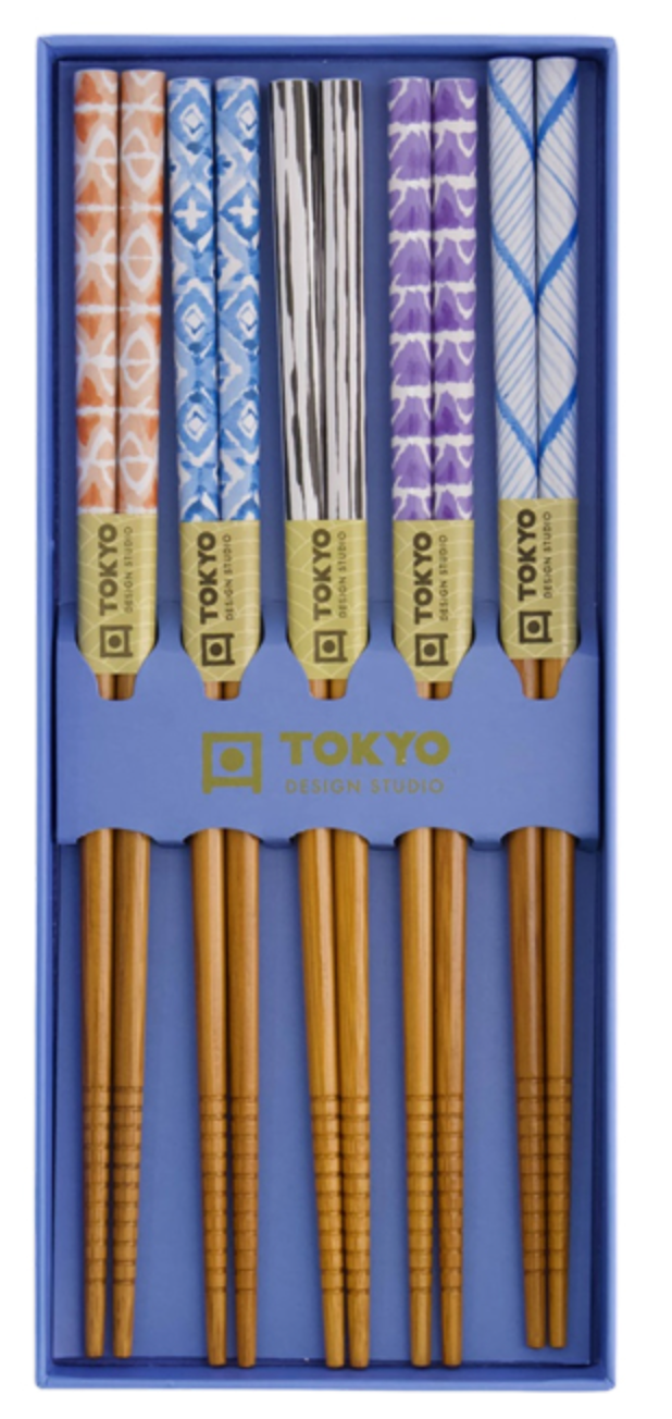Coffret de 5 baguettes - blue Kasuri