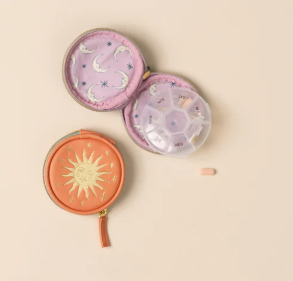 Étui à médicaments- Terracotta sun