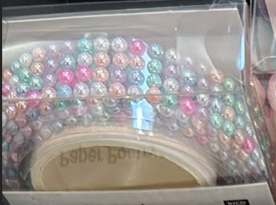 Rouleau autocollants perles