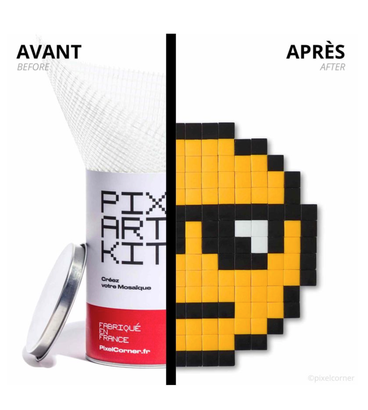 Pixel Art kit - Les emoji(s) lunette