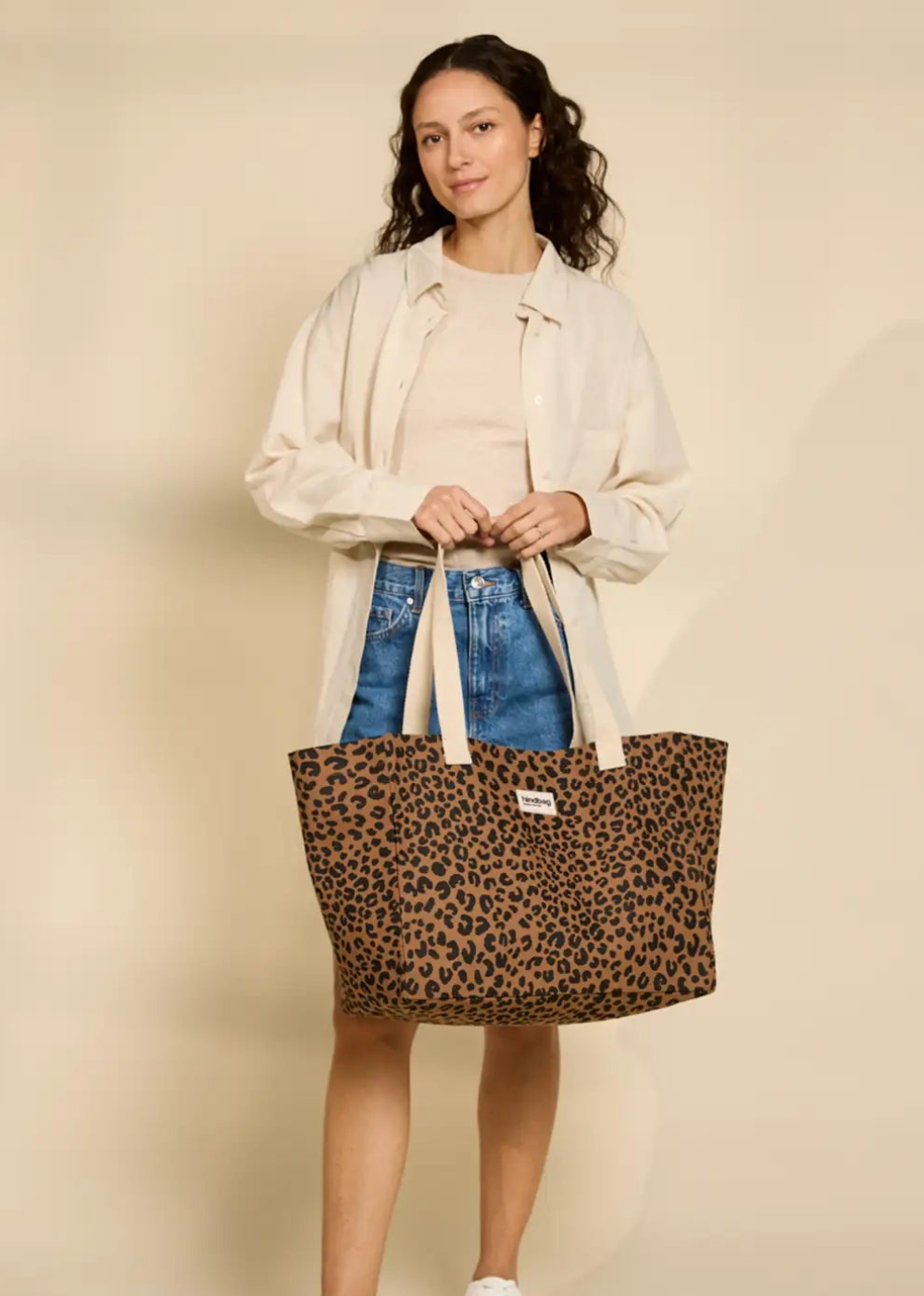 Sac Cabas Claude - Léopard cannelle
