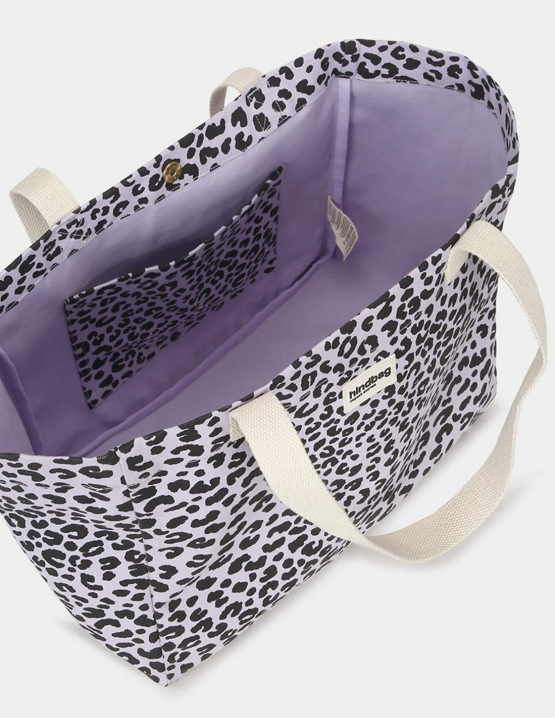 Sac Cabas Claude - Leopard lilas