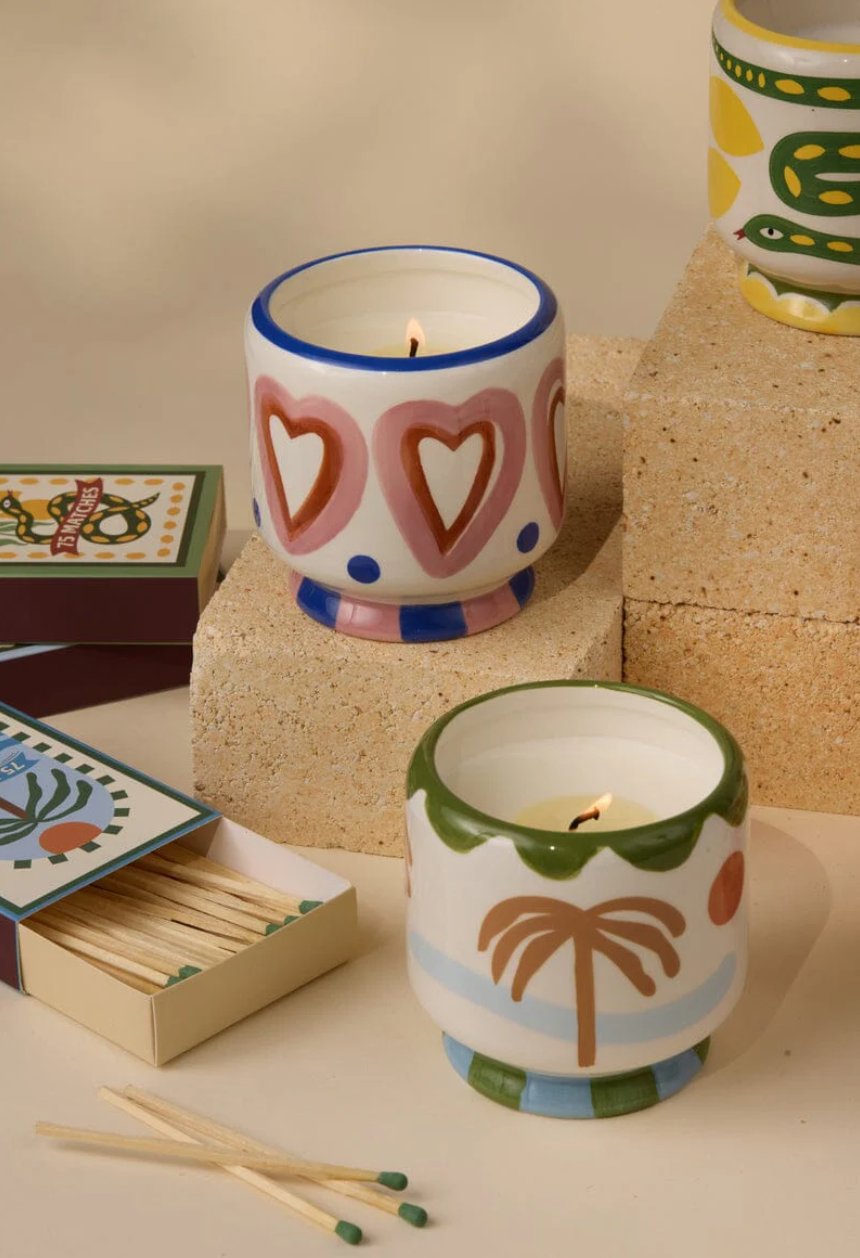 Bougie parfumée Adopo - Vanille et bois de rose