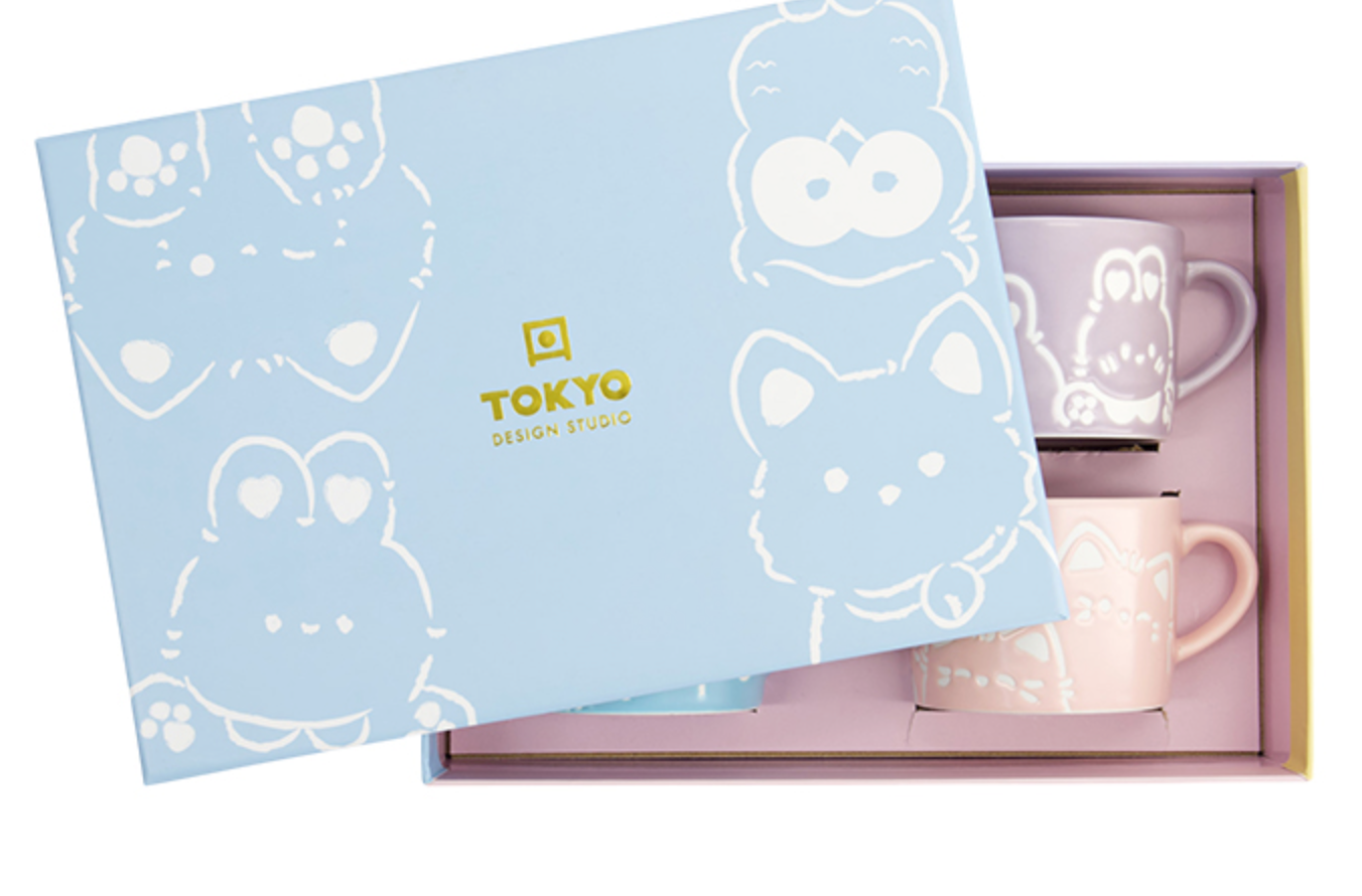Coffret 4 Mugs Kawaii Animals