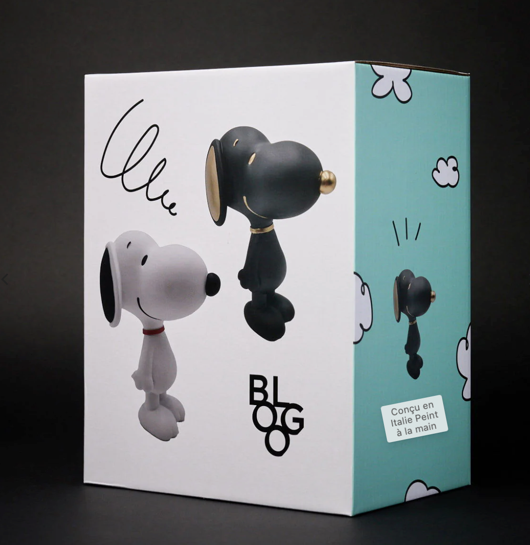 Statue Snoopy 12cm standing - blanc