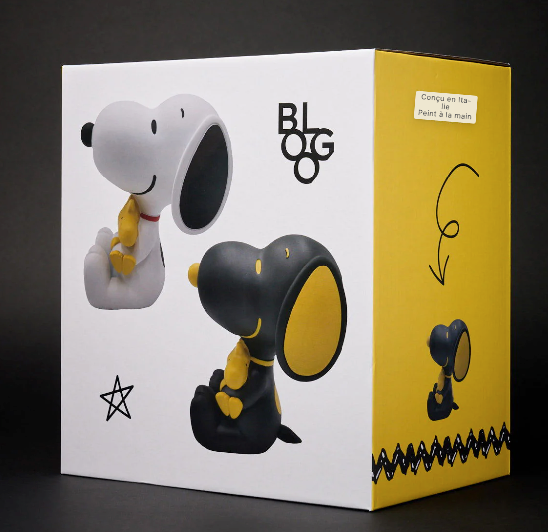 Statue Snoopy 12cm Woodstock - noir