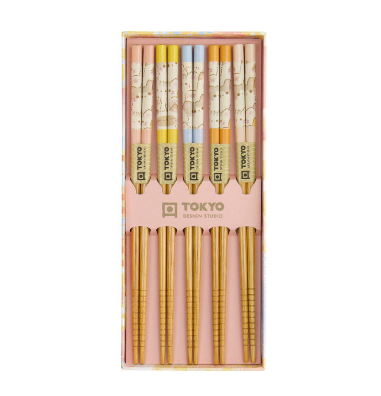 Coffret de 5 baguettes - Kawaii cats