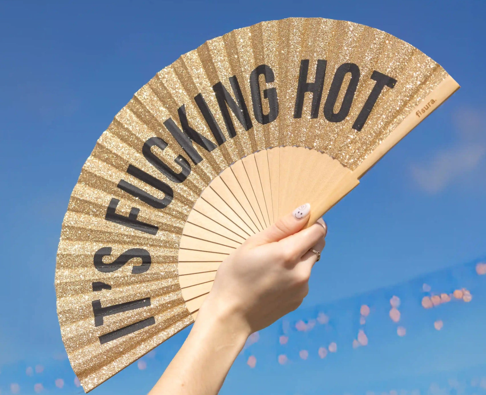 Éventail pailleté - It's Fucking Hot