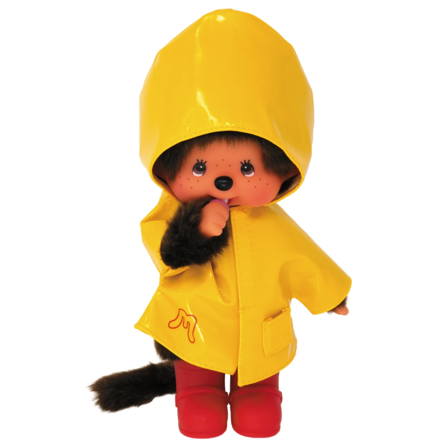 Peluche Monchhichi ciré jaune
