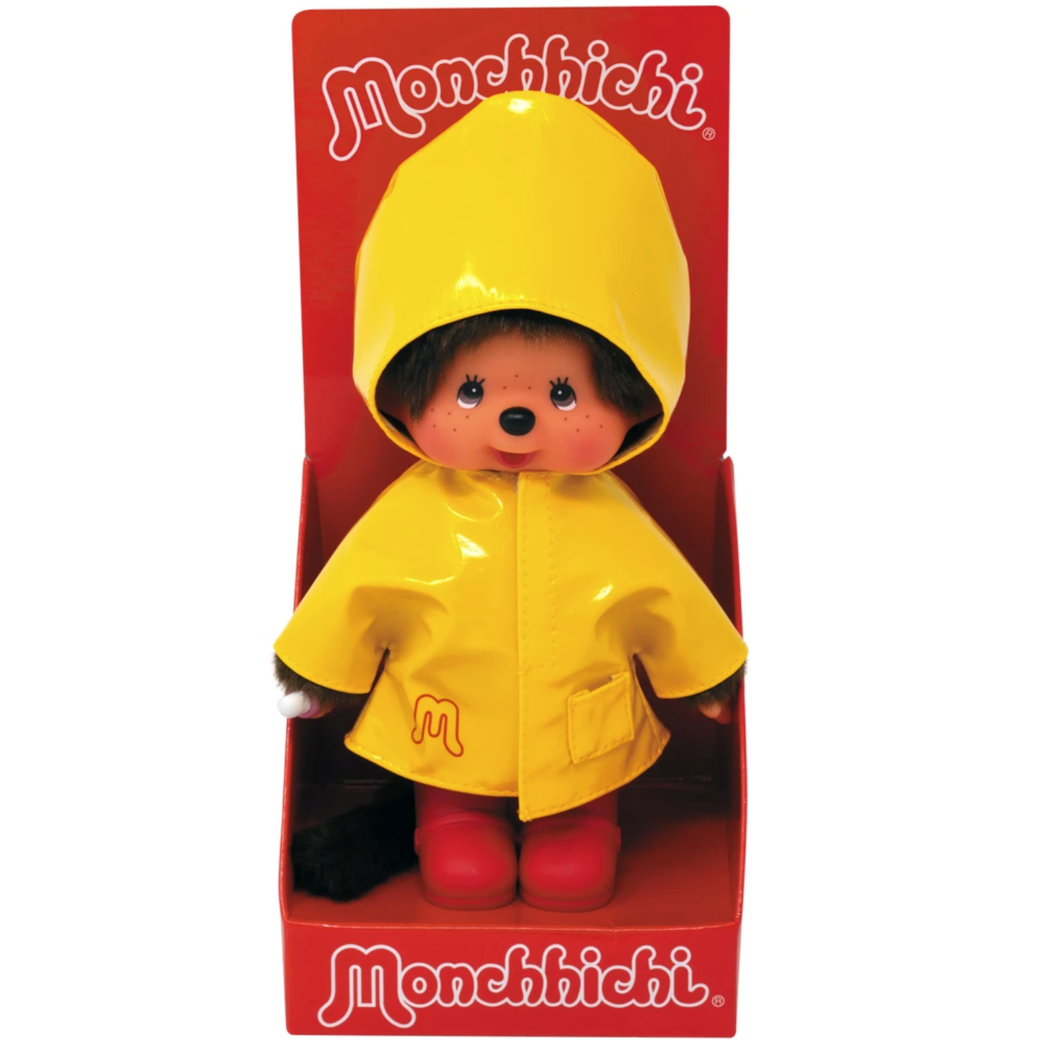 Peluche Monchhichi ciré jaune