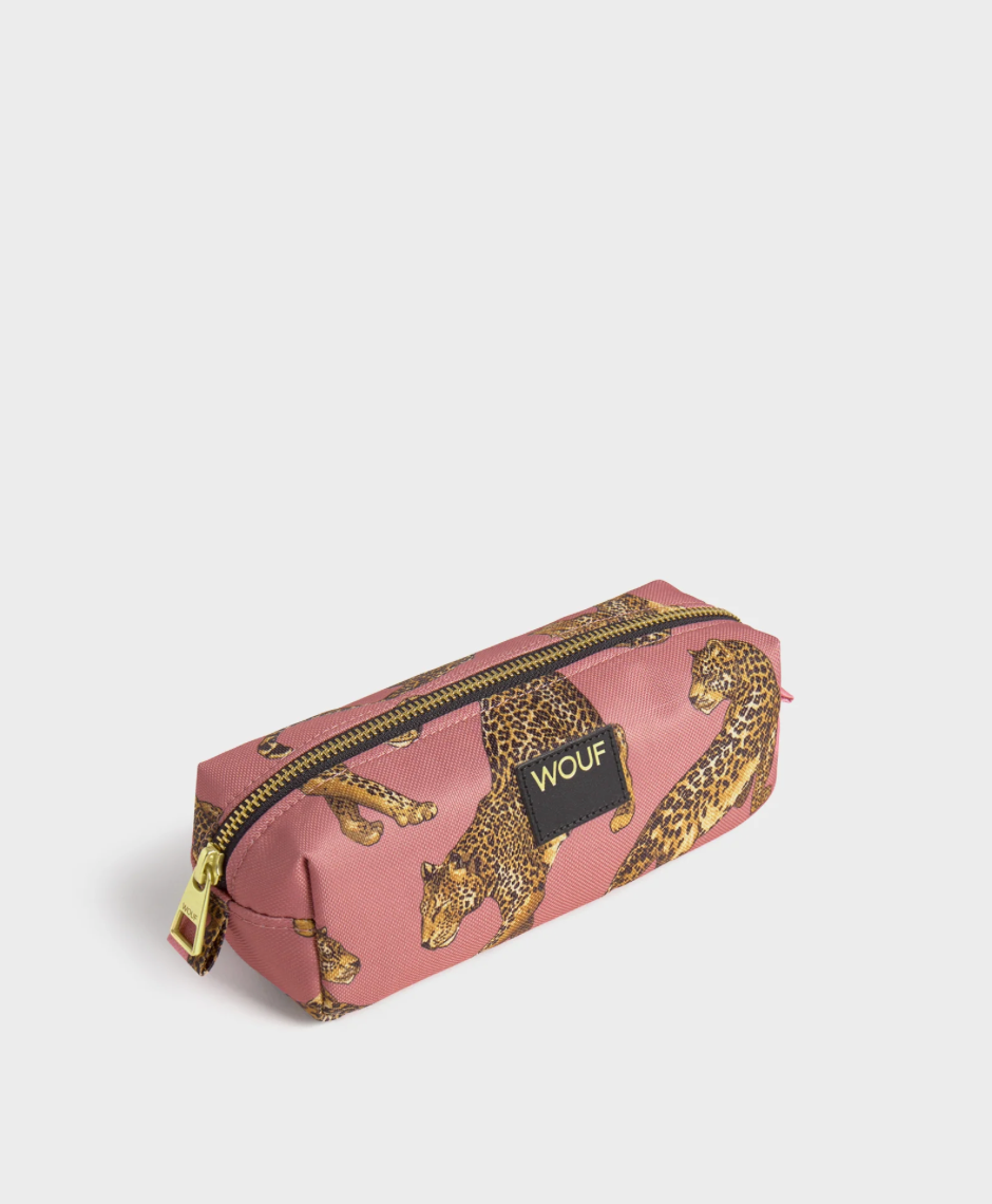Wouf Trousse scolaire - Blush Leopard