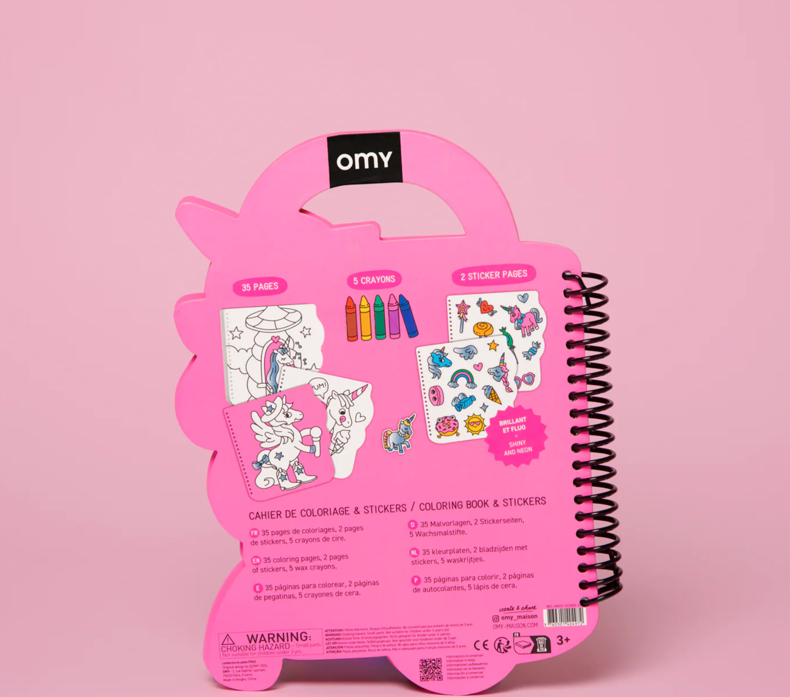 OMY Super coloring & stickers book - Lily