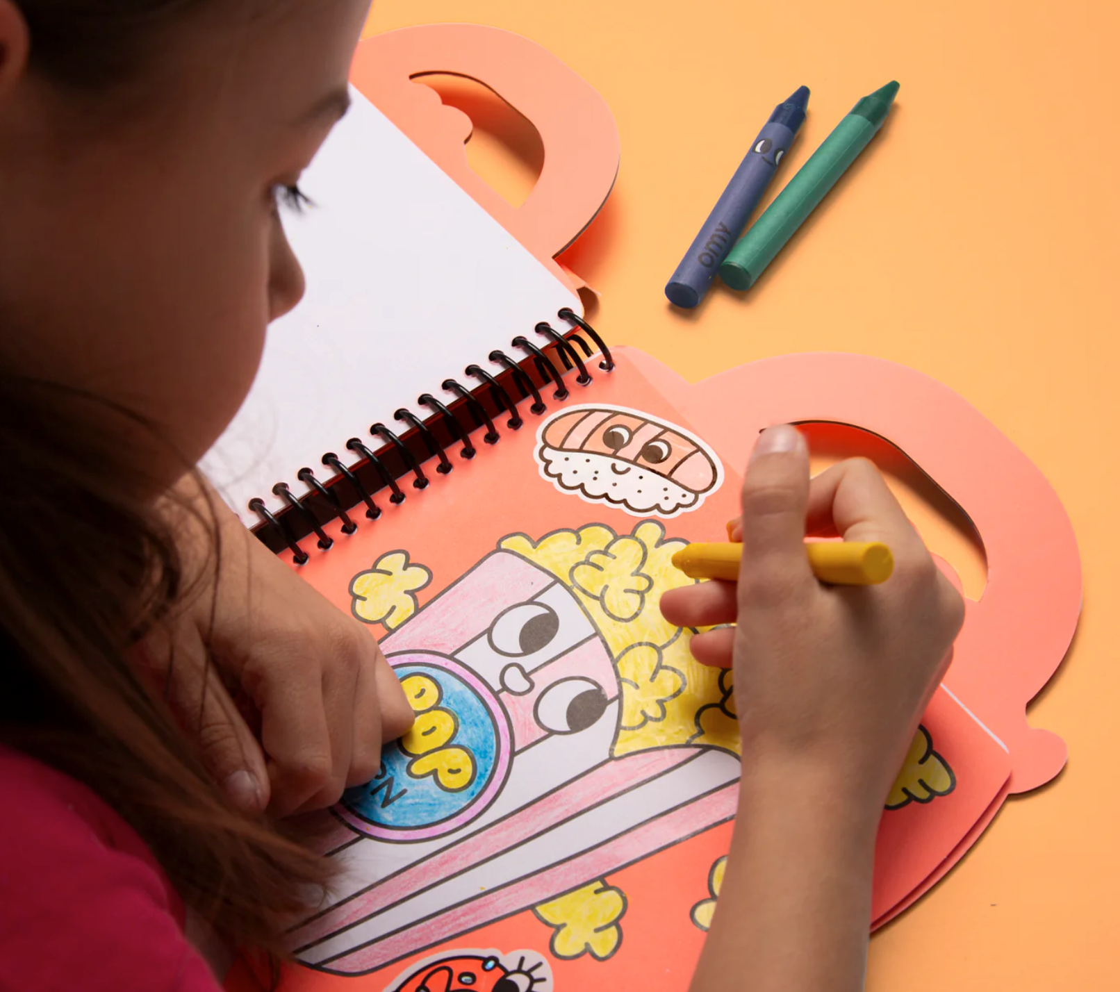 OMY Super coloring & stickers book - Yummy