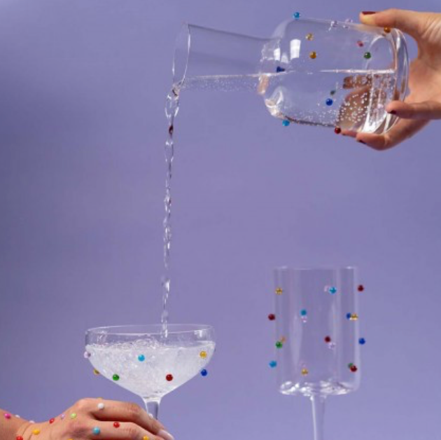 Carafe dots H.19cm