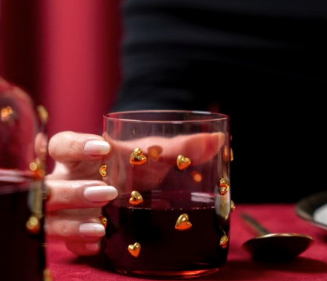Verre hearts